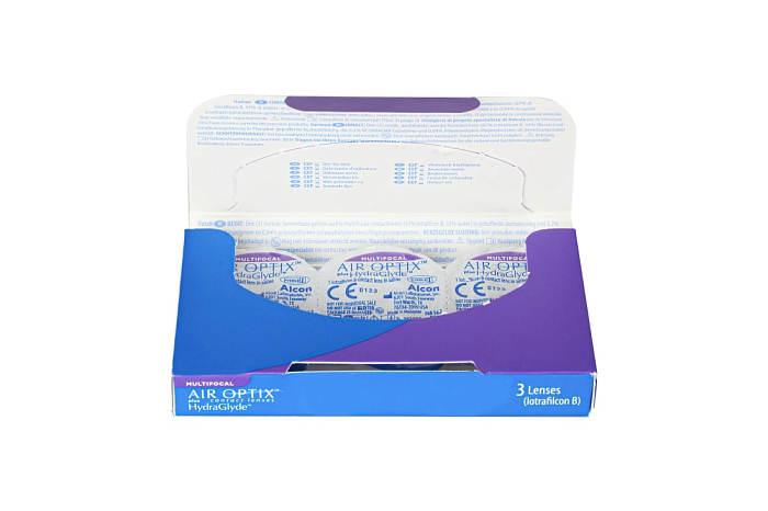 Контактные линзы AIR OPTIX plus HydraGlyde Multifocal (3 линзы)