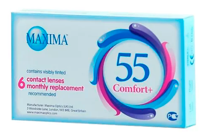 Контактные линзы MAXIMA 55 Comfort+ (6 линз)